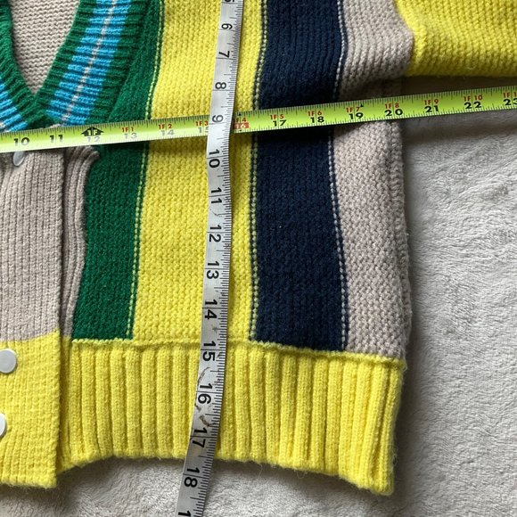 Retro Look womens size Medium sweater cardigan chunky knit cropped - Picture 3 of 5